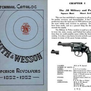 Smith & Wesson 1952 Centennial Gun Catalog