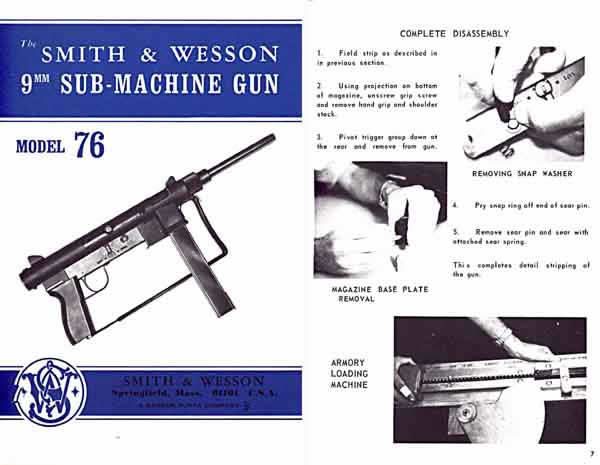 Smith & Wesson 1969 M-76 Sub-Machine Gun Catalog - GB-img-0