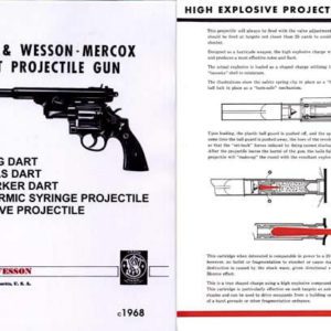 Smith & Wesson 1968 Mercox Dart Gun Catalog
