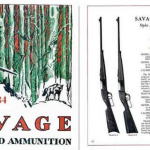 Savage 1934 Gun and Ammunition Catalog