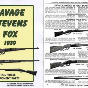 Savage 1939, Stevens, Fox Stoeger Gun & Parts Catalog