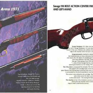 Savage 1971 Arms Catalog