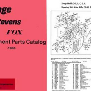 Savage 1980 Circa Component Parts Catalog