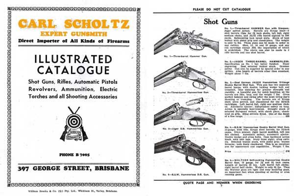 Carl Scholtz Gun and Accessory 1938 Catalog (Brisbane, Aust) - GB-img-0