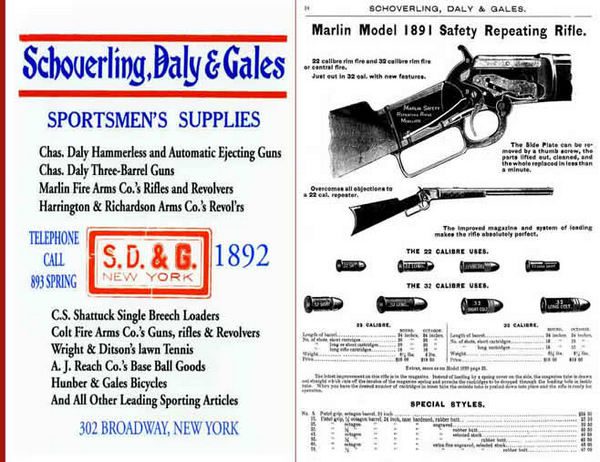 Schoverling, Daly & Gales 1892 Firearms and Sport Goods Catalog - GB-img-0