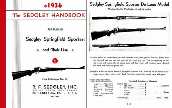 Sedgley 1936 Custom Guns Handbook and Gun Catalog #39- GB-img-0