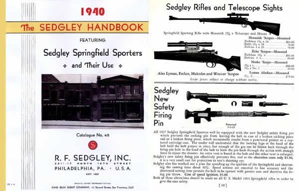 Sedgley 1940 Handbook & Custom Gun Catalog #48 (Phil., PA) - GB-img-0