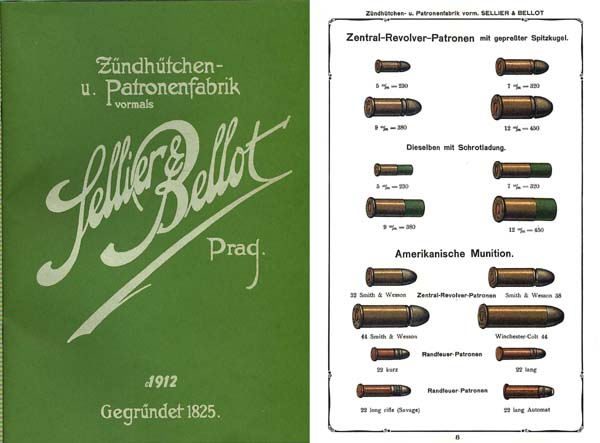 Sellior & Bellot 1912  (Prague) Ammunition Catalog - GB-img-0