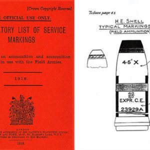 Explanatory List of Service Ammunition Markings 1918 (UK)