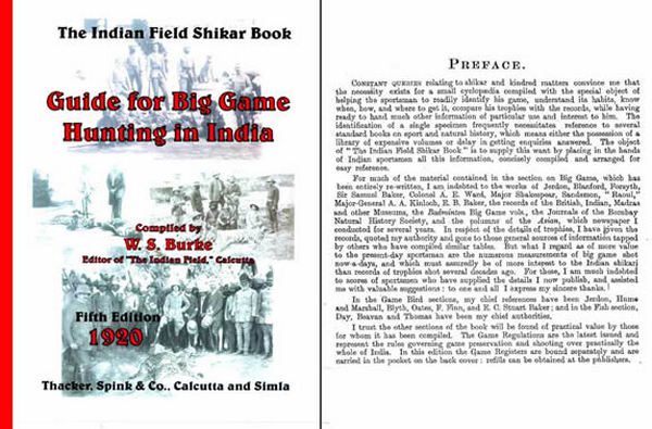 Guide to Big Game Hunting in India- 1920 Shikar Field Book - GB-img-0