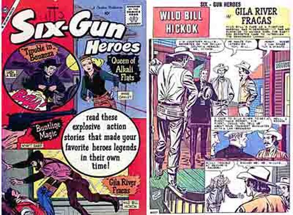 Six Gun Heroes Comic Book 1955 - GB-img-0