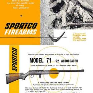 Sportco Firearms 1955 Circa (AU) Gun Catalog-Manual