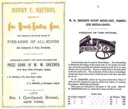 Henry C. Squires (Breech Loading Guns) 1878 Gun Catalog (NY) - GB-img-0