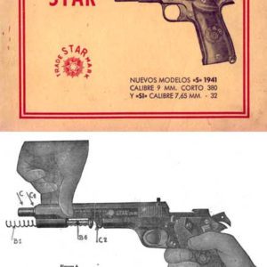Star Pistols Models S and Si Manual - 1941