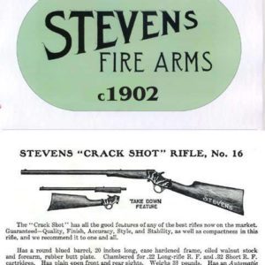 Stevens c.1902 Fire Arms Abridged Catalogue
