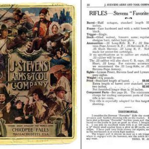 Stevens 1907 Arms Company Catalog No 52