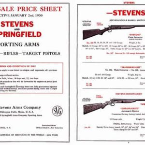 Stevens 1930 and Springfield - Sporting Arms Catalog