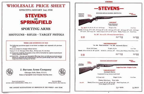 Stevens 1930 and Springfield - Sporting Arms Catalog - GB-img-0