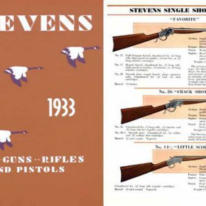 Stevens 1933 Shotguns, Rifles, Pistols Catalog