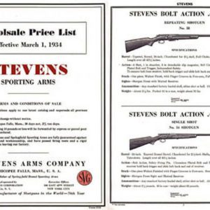 Stevens 1934 Wholesale Catalog