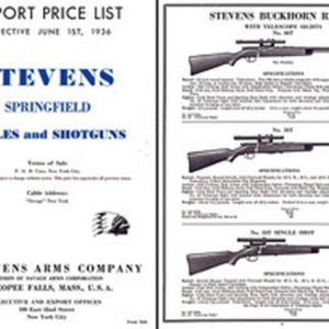 Stevens 1936 - Springfield Export Catalog