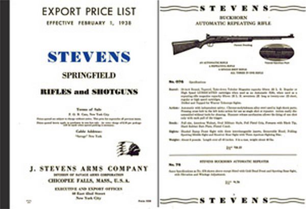 Stevens 1938 - Springfield Export Catalog - GB-img-0