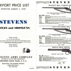 Stevens 1939 Export Catalog