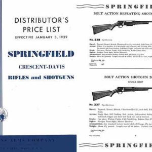 Springfield 1939 and Crescent-Davis Distributors Price Catalog