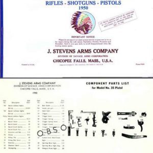 Stevens 1950 Component Parts Price List Catalog