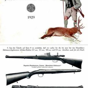 Steyr-Mannlicher Schoenauer Repeating Sporting Rifles 1929 (in German-Catalog)