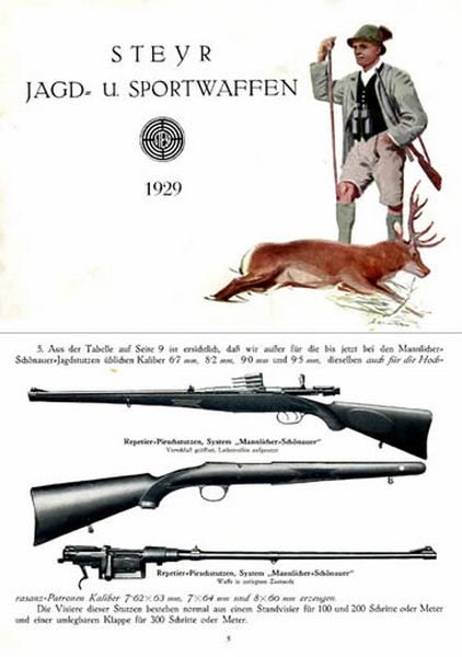 Steyr-Mannlicher Schoenauer Repeating Sport Rifles 1929 German - GB-img-0