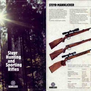 Steyr-Mannlicher Schoenauer Repeating Sporting Rifles 1981 Circa (in English-Catalog)