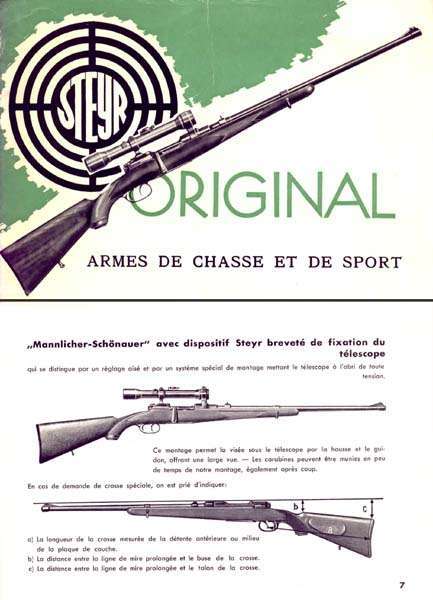 Steyr-Mannlicher Schoenauer Repeating Sporting Carbine c1957 FR- GB-img-0