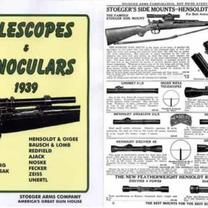 Stoeger Rifle Telescopes & Binoculars 1939 Gun Catalog