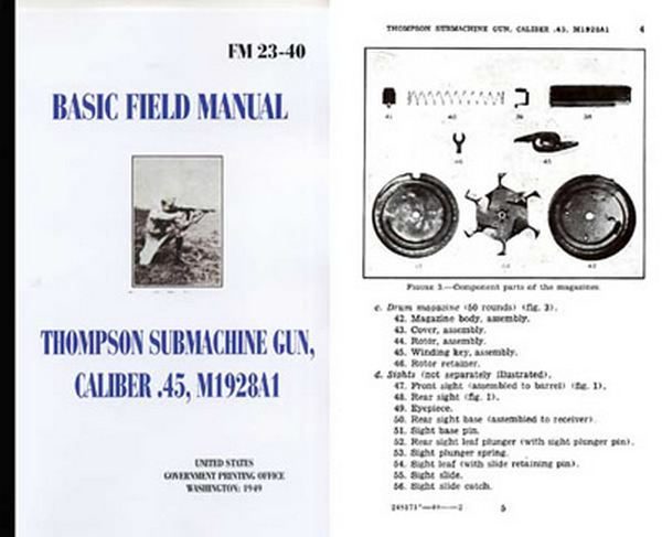 Thompson 1949 SMG M1928A1 .45 Caliber Basic Field Manual - GB-img-0