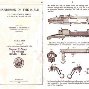 U.S. Magazine Rifle M1903 Springfield - .30 Cal (1919 ed) Manual