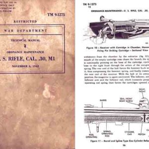 U.S. Rifle Model M1 1942 - .30 Cal, Springfield Garand Manual