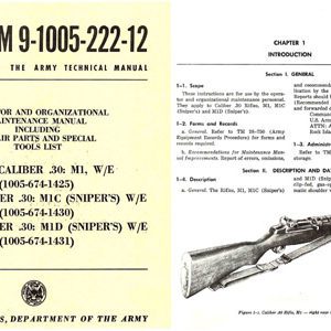 U.S. Rifle Model M1 1969 .30 Cal Technical Manual
