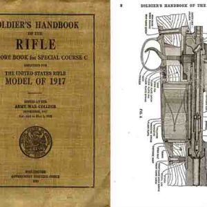 U.S. Rifle Model 1917 - .30 Cal - Manual (brown- Lee Enfield-1918 ed) Soldier's Handbook