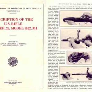 U.S. Rifle Model 1922 - .22 cal M1 Manual