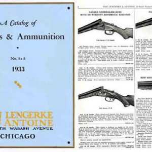 Von Lengerke & Antoine 1933 - No.81S Gun & Sports Catalog