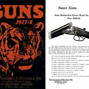 Von Lengerke & Detmold 1927-28 Gun & Sports Catalog (NY)