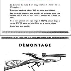 Verney-Carron 1935 Stopvis Gun Catalog