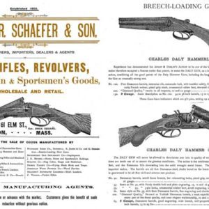 William R. Schaefer 1885 Circa, Boston, MA Gun Catalog