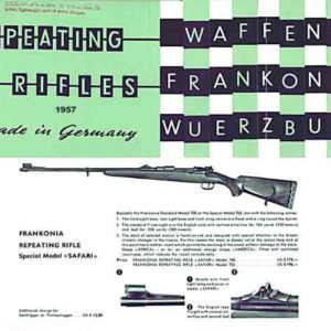Waffen-Frankonia 1957 Repeating Rifles Catalog (Germany)