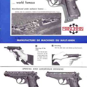 Walther 1956 PP and PPK by Manurhin Manual