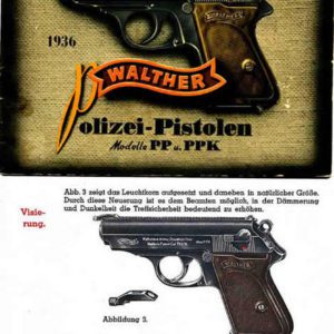 Walther 1936 Polizei Pistolen Modelle PP & PPK Manual (German)