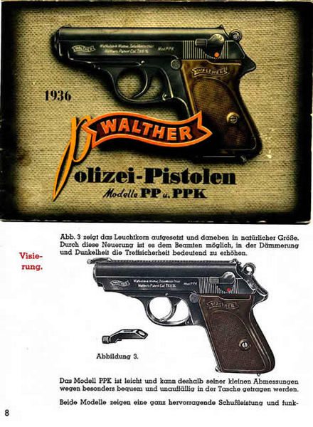 Walther Polizei Pistolen Modelle PP & PPK 1936 Manual (German) - GB-img-0