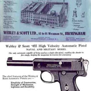 Webley & Scott 1921 Revolvers & Pistols Catalog