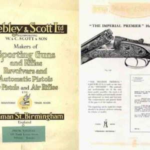 Webley & Scott 1933 Gun, Rifle, Pistol, Air Gun Catalog